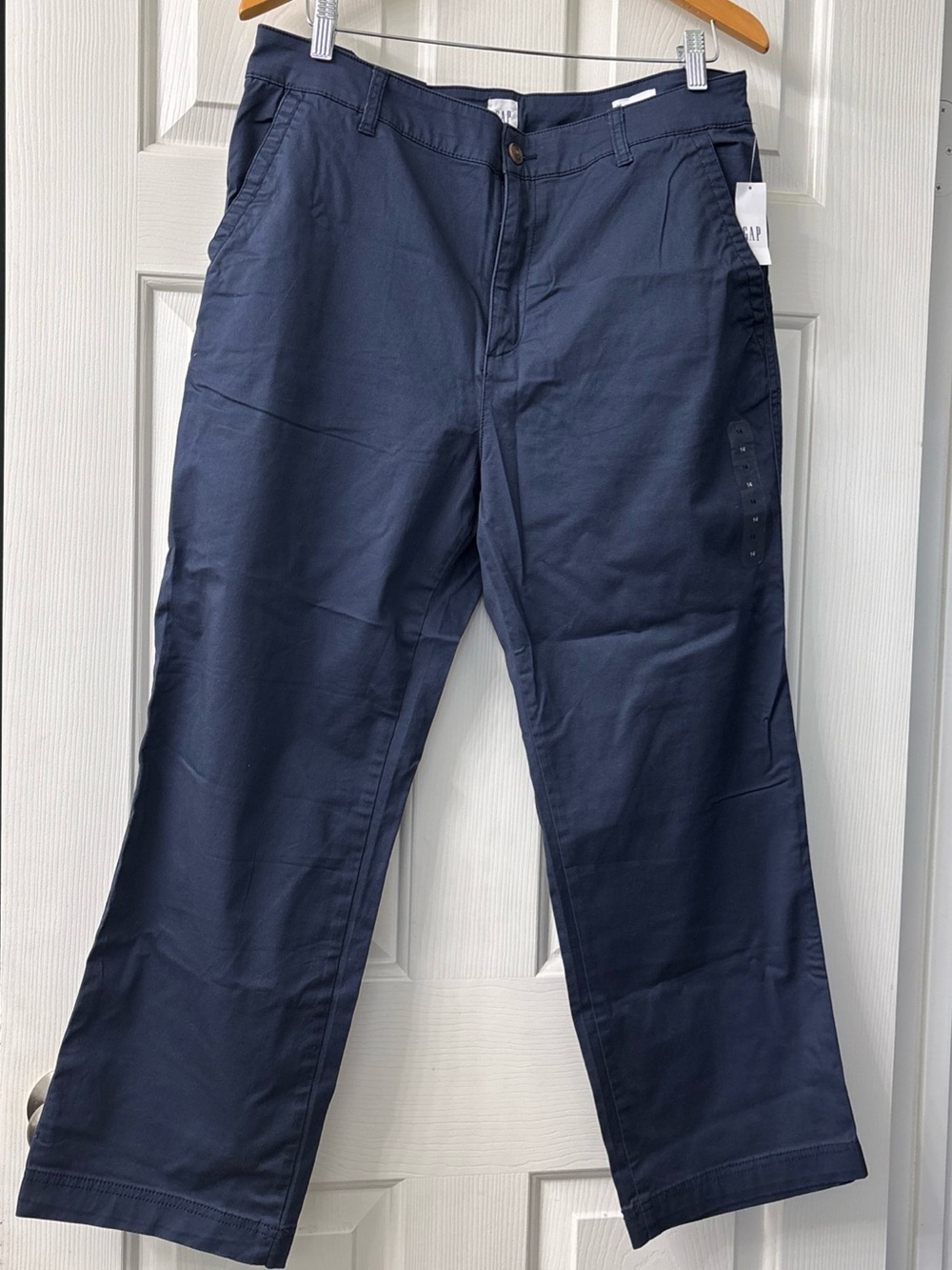 Gap Girlfriend Khaki pants Stretch High Rise size 14